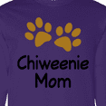 thumbnail image 4 of Inktastic Chiweenie Mom Paw Print Long Sleeve T-Shirt, 4 of 5