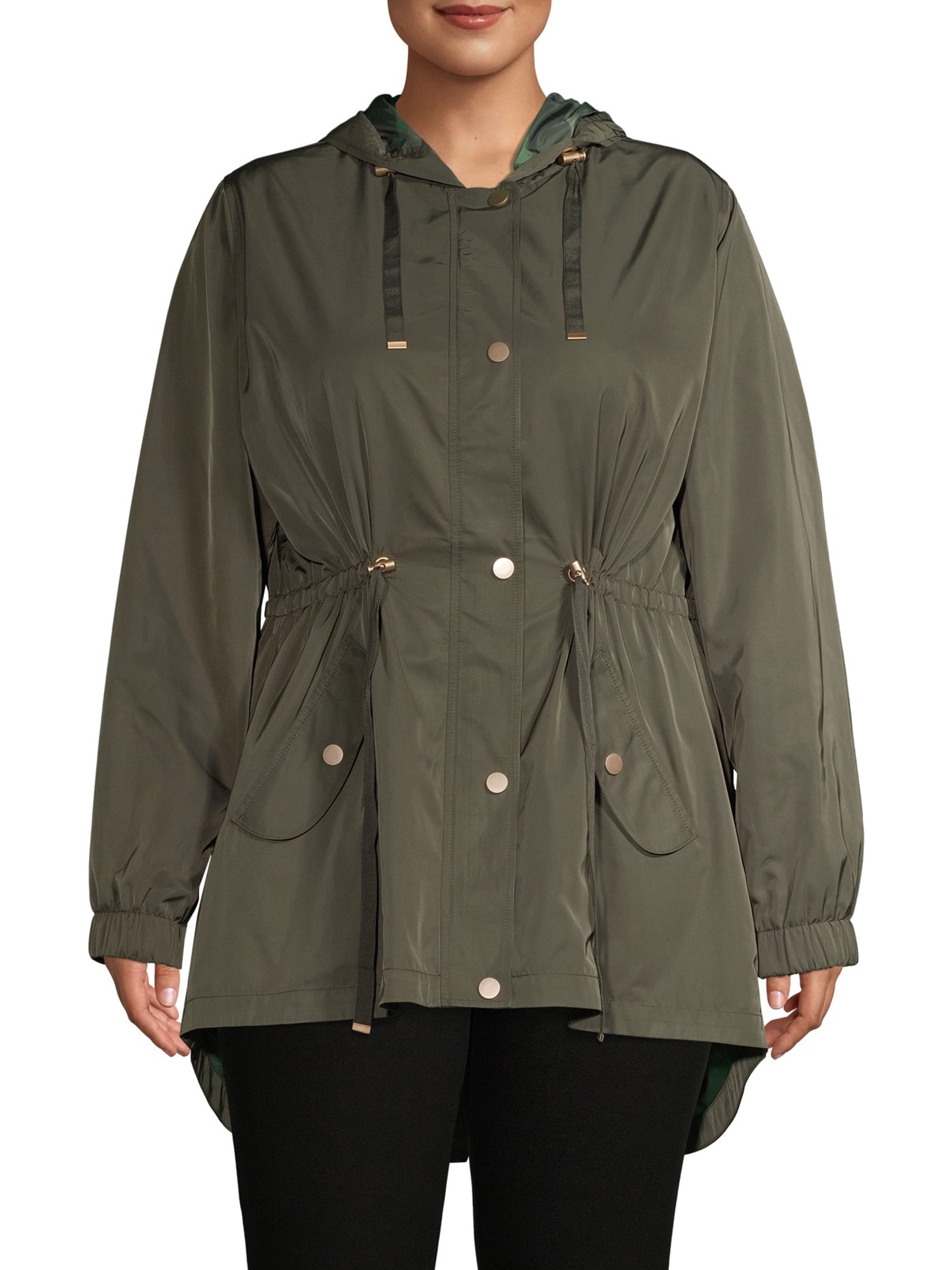 Time and Tru Time and Tru Women's Plus Size Lightweight Anorak Jacket