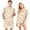 Beige, variant on Couples Matching Pajama Sets 2 Piece Short Sleeve Button Down Pjs Soft Lightweight Breathable Sleepwear for Men Women Halloween Skull Print with Lapel Collar Beige L