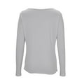 thumbnail image 5 of BLVB Long Sleeve Tops for Women Trendy Asymmetrical Neck Ruched Going out Tops Spring Fall Fashion Tee Shirts Outfits, 5 of 6