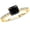Yellow Gold, variant on 1.15 Carat t.w Floating Prong Set Round Diamond Engagement Ring w/a 1 Carat Princess Cut Black Diamond Heirloom Quality 14K White Gold Natural Diamond Size-7