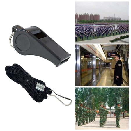 Sunsanly Whistle, 2 Packs Plastic Sports Whistles with Lanyard, Loud Crisp Sound Whistle Ideal for Coaches, Referees, and Officials