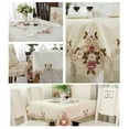 thumbnail image 2 of stanreset Modern Square Embroidery Table Cloth Elegant Dinner Desk Mat Cover Polyester Home Wedding Party Decoration No.1, 2 of 6