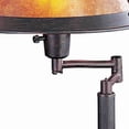 thumbnail image 3 of Benjara Metal Body Swing Arm Table Lamp with Conical Mica Shade- Bronze, 3 of 7