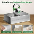 thumbnail image 7 of Stainless Steel Cat Litter Box with Removable Lid,Free in & Out Covered Metal Litter Box,Large Enclosed Litter Box with Litter Scoop & Mat, Easy Cleaning, Odor Free,Anti-Leakage for Kitty(Green), 7 of 7