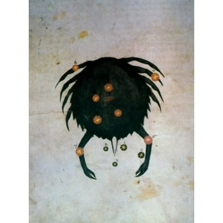 Cancer or Crab Signs of the Zodiac by artist unknown (from Atlas Celeste De Strabov) Canvas Art - (18 x 24)