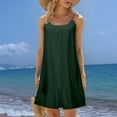 thumbnail image 2 of Women's Beach Dress Sleeveless Backless Camisole Mini Casual Summer Flowy Comfortable Lightweight Outfit Womens Casual Trendy Midi Dresses, 2 of 8