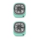 thumbnail image 3 of Advancent Ventilador portátil Ventiladores de aire de escritorio de mano Antideslizante Fresco Hogar Verde Verde 2Conjunto, 3 of 6