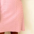 thumbnail image 6 of Eyelets Dresses for Women - Cowl Neck Loose Crewneck Long Sleeve Casual Summer Hollowed Out Keyhole Tunic Mini Dress, 6 of 6