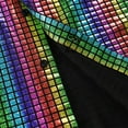 thumbnail image 2 of Mens 70s Disco Costume Gold Sequins Short Sleeve Button Down Shirts Blouse Top, 2 of 11