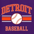 thumbnail image 6 of Wild Bobby City of Detroit Baseball Fantasy Fan Sports Unisex Hoodie Sweatshirt, Purple, XX-Large, 6 of 6