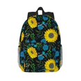 thumbnail image 1 of Easygdp Sunflowers And Blue Flower Mochila Ligera de 15 Pulgadas para Estudiantes, Mochila Cómoda para la Escuela y Viajes, Correas Ajustables, 1 of 6
