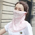 thumbnail image 1 of Women Casual Sunscreen Mask Neck Scarf Mask Print Thin Mask Scarf, 1 of 2