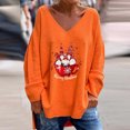 thumbnail image 3 of Pitauce Winter Coats for Girls Fashion Casual Knitted Sweater Coat Cute Printed Snowsuit Thicken Fleece Windproof Warm Long Sleeve Hooded Coat, 3 of 4