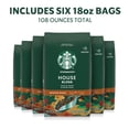 thumbnail image 3 of (6 pack) Starbucks House Blend, Ground Coffee, Medium Roast Hot or Iced Coffee, 18 oz, 3 of 12