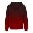 thumbnail image 5 of UTSJKR Women's Oversized Gradient Hoodies Full Zipper Long Sleeve Pullover Sweatshirt Fleece Lined Warm Jacket 2024 Fashion Winter Outwear Wine S, 5 of 6