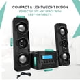 thumbnail image 5 of Philco Stereo Shelf Systems Sistema compacto de estantería para CD con radio estéreo FM digital, tecnología inalámbrica Bluetooth y control remoto en negro | Pantalla LCD | Compatible con puerto MP3 y, 5 of 5