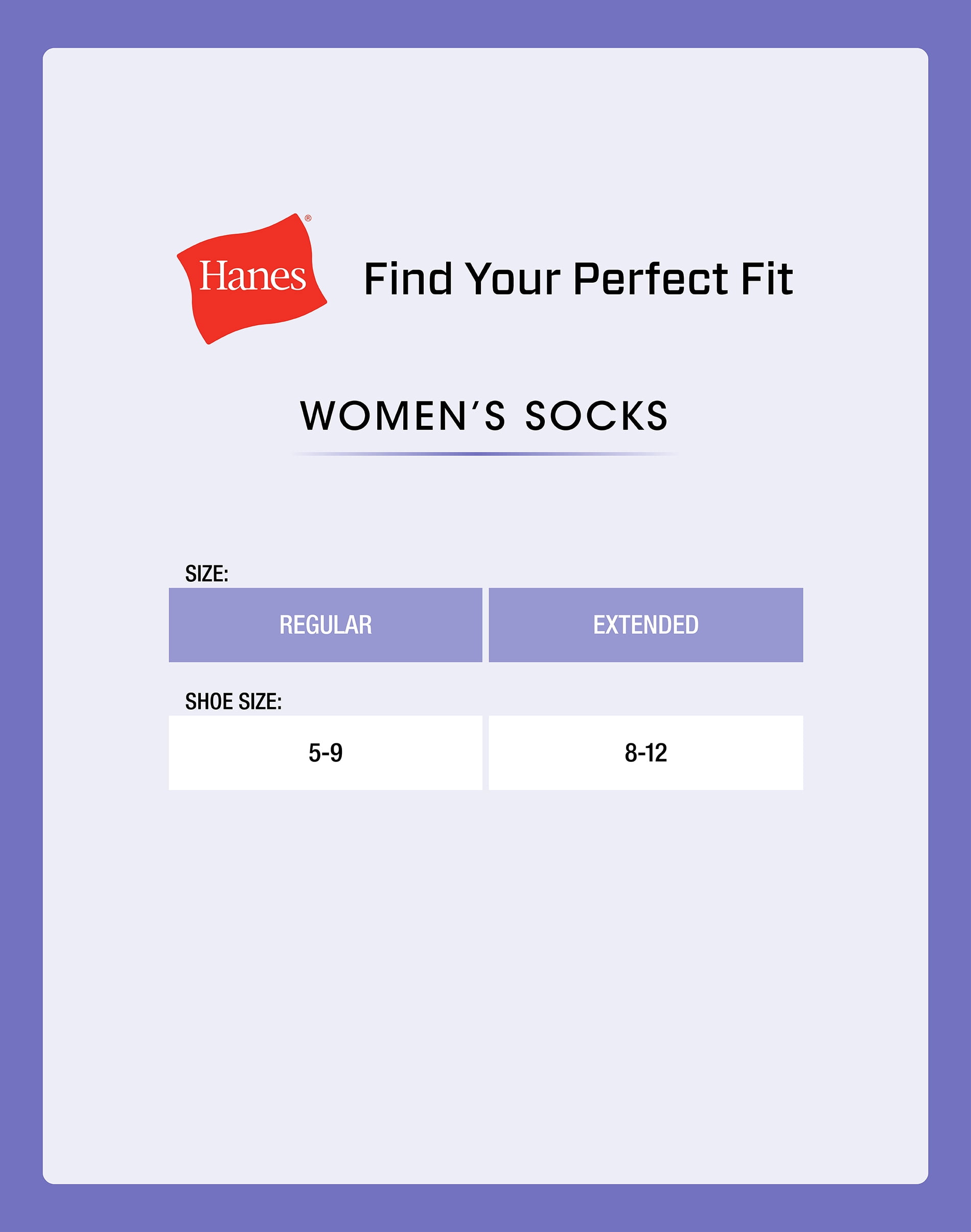 Hanes Women's Crew Socks, Cushioned, 10-Pack, Size 5-9