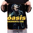 thumbnail image 4 of Placa Metal Vintage Oasis Band Pintura Hierro Rectangular Arte Pared Artesanía 30x40cm, 4 of 9