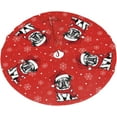 thumbnail image 6 of English Bulldog Christmas Tree Skirt Gorgeous for Xmas Party Ornaments Holiday Decoration Accessory 36", 6 of 6