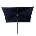 thumbnail image 7 of FLAME&SHADE 6.5 x 10 ft Rectangular Outdoor Market Patio Table Umbrella with Tilt, Navy Blue, 7 of 7