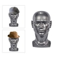 thumbnail image 4 of Cabeza de Maniquí Masculino Yuyangstore 23 Pulgadas 33 CM Gris Plateado, 4 of 8