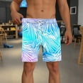 thumbnail image 4 of Runfenguu Carpenter Shorts For Men, Mens Shorts With Zipper Pockets Men Casual Fashion Print Shorts With Pockets Elastic Waist Beach Pants Bloomer Shorts, 4 of 5