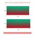 thumbnail image 6 of Green Red Ombre Yoga Towel for Hot Yoga Non Slip, Modern Abstract Art Aesthetics Yoga Mat Towel Absorbent Yoga Sweat Towels Microfiber Hot Yoga Blanket for Bikram Pilates 26"x70", 6 of 7