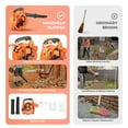 thumbnail image 3 of 2-Stroke Handheld Gas Blower Lightweight 0.75kw/7500rpm Portable Gasoline Grass Sweeper Low-Noise Gas Engine Cordless Leaf Blower for Urban Snow Removal Road Crushed Stones Removal Leaf Removal, 3 of 22