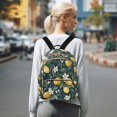 thumbnail image 7 of FORMRS Mini Backpack Purse for Women Quilted Travel Daypack Casual Shoulder Bag, Floral Lemons, 7 of 7