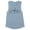 Stonewash Denim, variant on Skyline Miami Florida Women's Muscle Tank Large White