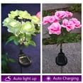 thumbnail image 5 of Twfbrm Solar Flower Lights for Outdoor, 25" Waterproof LED Garden Lights with Realistic Rose Flowers, Solar Powered Decorative Stake Lights Auto ON/Off Landscape Lights for Lawn Yard Patio Pathway, 5 of 10