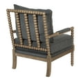 thumbnail image 5 of Fletcher Spindle Chair in Charcoal Fabric with Rustic Brown Finish, 5 of 9
