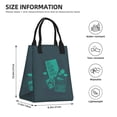 thumbnail image 4 of XMXT Reusable Lunch Bag Women, Game Sticker Handle Pattern Insulated Lunch Tote for Office Travel, 4 of 8