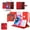 Red, variant on For Samsung Galaxy S25+ /S25 Plus /S24+ Plus Case, Wallet Cases PU Leather with Credit Card /ID /Cash Holder Slot Dual Flip Book Pouch, Stand and Strap Phone Cover (Purple)