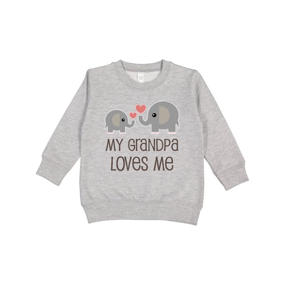 Inktastic My Grandpa Loves Me Toddler Sweatshirt