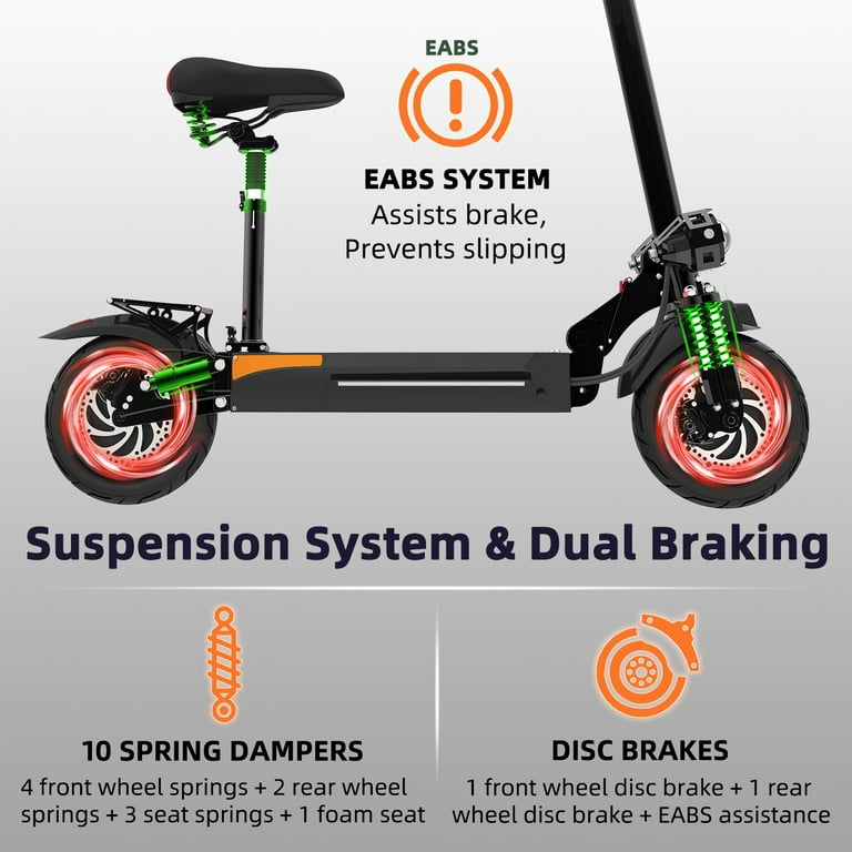 2 wheel electric scooter with seat deals