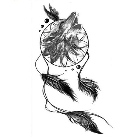 Wolf dream catcher svg
