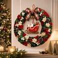 thumbnail image 2 of LKXOTTK Christmas 3D Fabric Wreath DIY Craft Kit, Poke Art with Tools, Holiday Door Decoration for Adults, 2 of 7