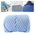 thumbnail image 6 of BLESIYA Chunky Wool Yarn Arm Knitting Yarns Soft Weight Yarn for Weaving Scarf Pillow Light Blue, 6 of 8