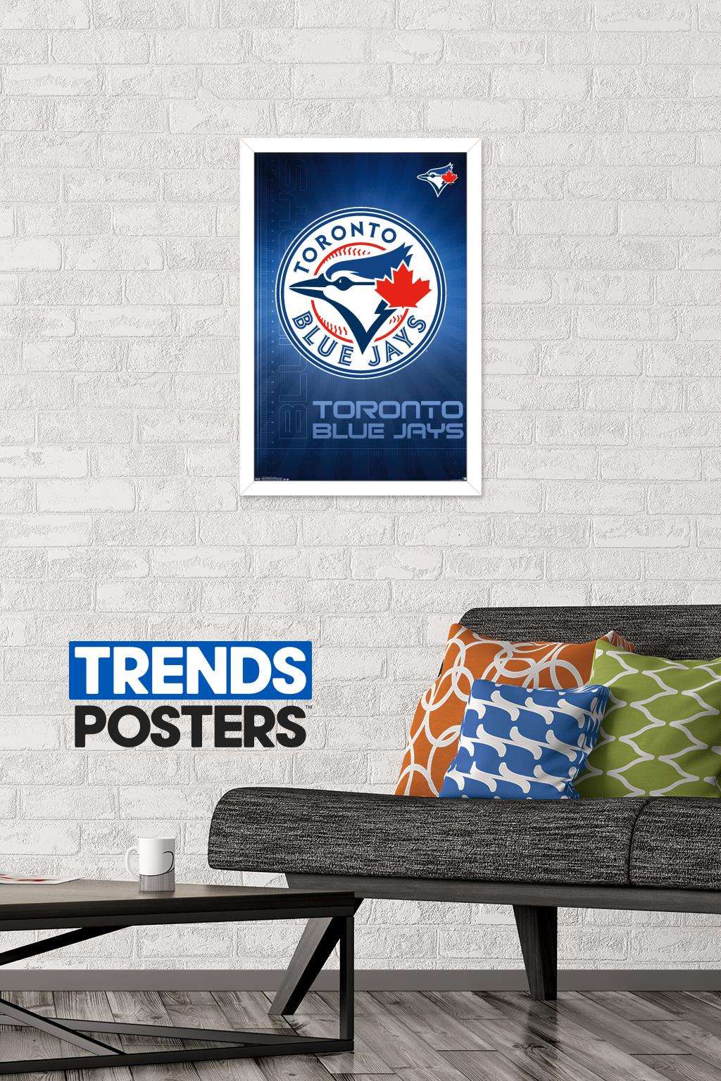 MLB Toronto Blue Jays - Logo 16 Wall Poster, 14.725" x 22.375", Framed