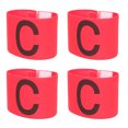 thumbnail image 4 of 4 Uds. Bandas de capitán profesionales bandas de fútbol resistentes al desgaste convenientes bandas para el brazo FRCOLOR Hogar14075471, 4 of 7