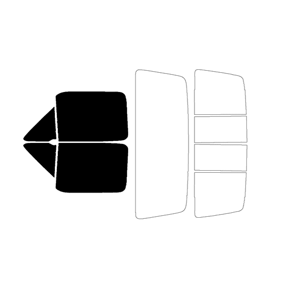 Haiy Co - PreCut 2Ply 05% Window Tint Film Kit For 1987-1991 Ford F250 Regular Cab -Front Windows