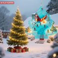 thumbnail image 2 of Metal Hanging Christmas Tree Wind Decorations - Festive Garden Spinners with Cozy Winter Scene Design for Yard and Garden Decor, 2 of 7