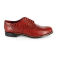 thumbnail image 3 of Stacy Adams Madison Anaconda Print Leather Shoes Red 00055-600, 3 of 7