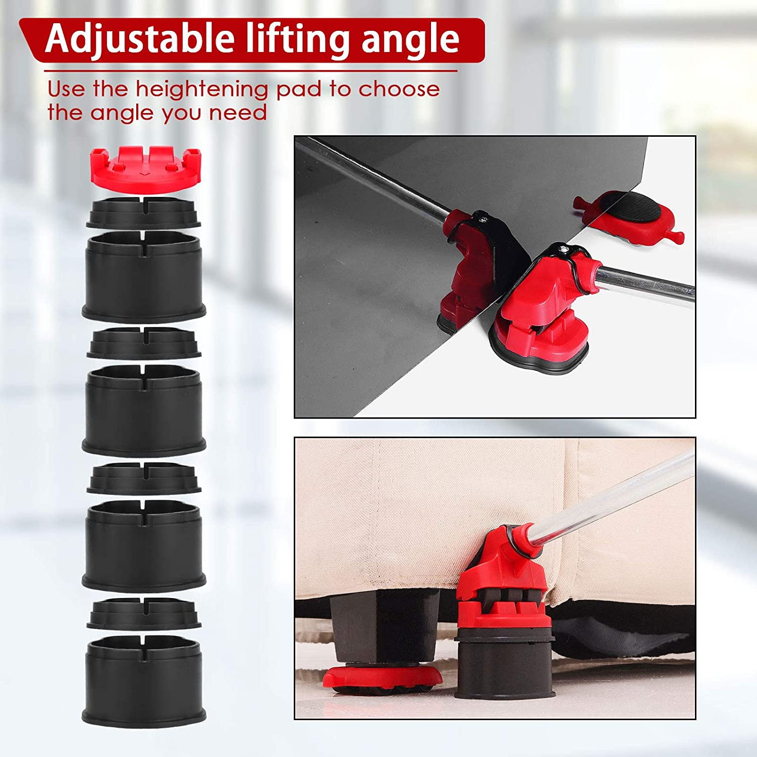 Melko Set De Transport De Meubles 5 Pièces Lève-meubles DURO Aide Mobile Au Déménagement