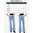 thumbnail image 7 of EMMIOL Women's Mid-High Waist Stretchy Flare Jeans Light Wash Bell Bottom Denim Pants Y2K Trendy Vintage Jeans, 7 of 7