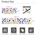 thumbnail image 3 of Yayeee Faucet Mat for Kitchen Sink 14.7" Diatomite Long Splash Guard Pad, Yellow Retro Shapes, 2 Pack, 3 of 7