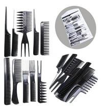 10-Piece Professional Salon Hairdressing Comb Set – Durable Anti-Static Plastic Barber Combs for All Hair Types & Styling Needs TIKA