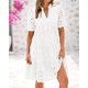 thumbnail image 4 of Vestido casual BTFBM para mujer, bohemio, verano, cuello en V, manga corta, 4 of 9
